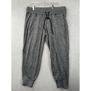 Athleta Uptempo Jogger Pants Womens Large Petite Gray Lounge Sweatpants Athletic